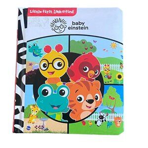Baby Einstein Little First Look And Find Hard Cover 6 Inch Book-New